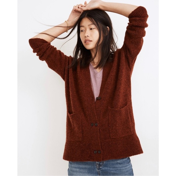 Madewell Allston Double-Button Cardigan Sweater, XS - Picture 1 of 13